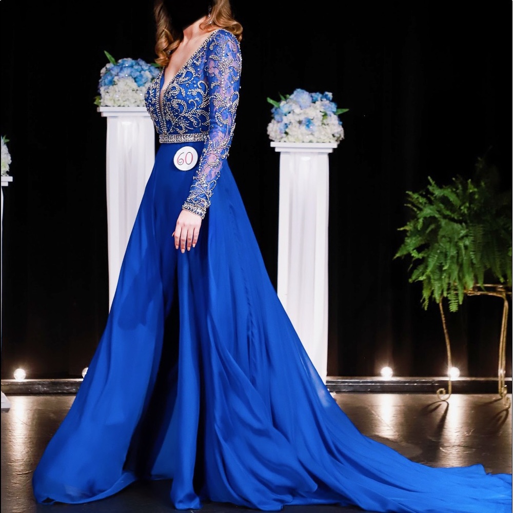 Rachel Allan Primma Donna Royal Blue Gown